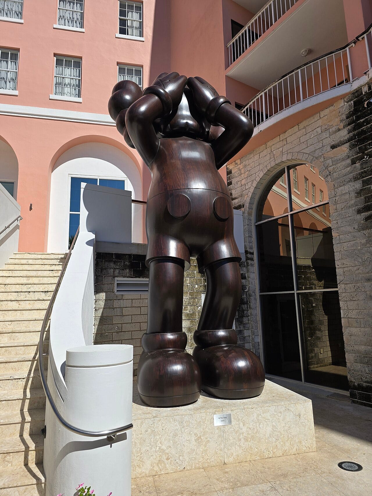 KAWS bronze sculpture At This Time outside the Hamilton Princess hotel in Bermuda. KAWS bronze sculpture At This Time outside the Hamilton Princess hotel in Bermuda.