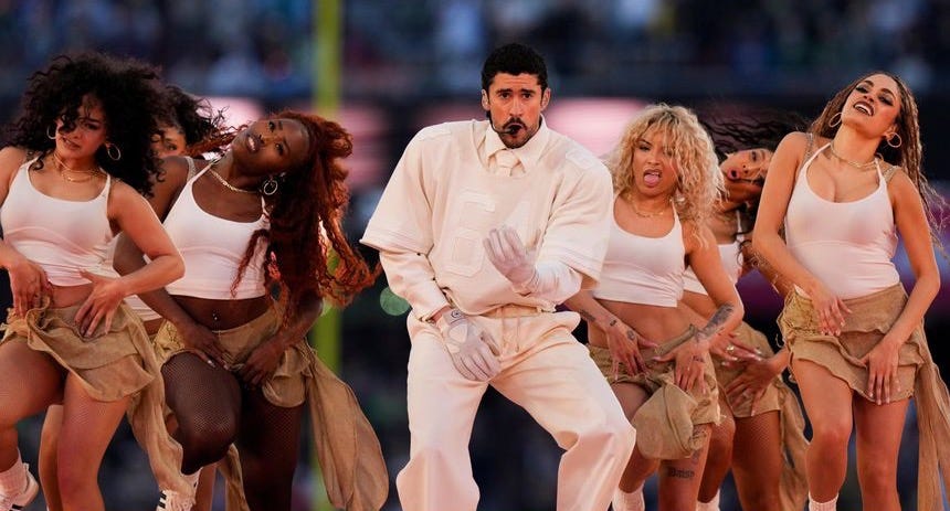 Bad Bunny preaches unity in Spanish-language halftime show alongside Lady  Gaga, Ricky Martin | Washington Times