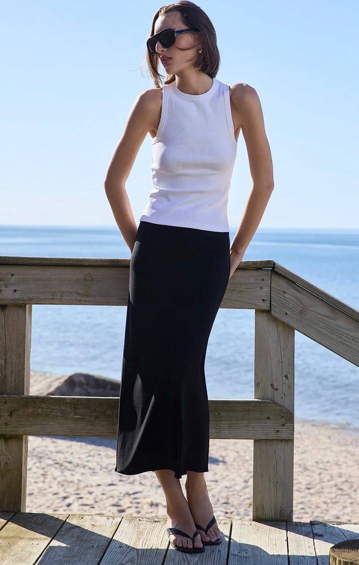 sold out nyc linen perfect tee perfect skirt