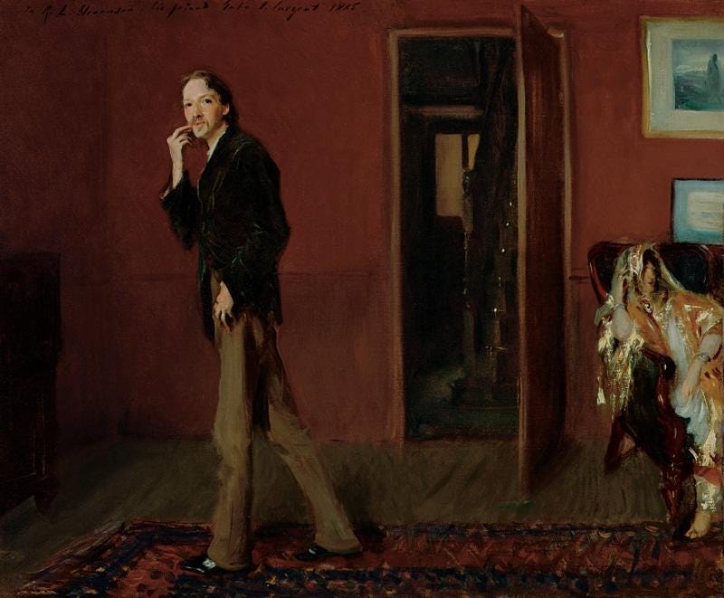 John Singer Sargent's Robert Louis Stevenson and His Wife