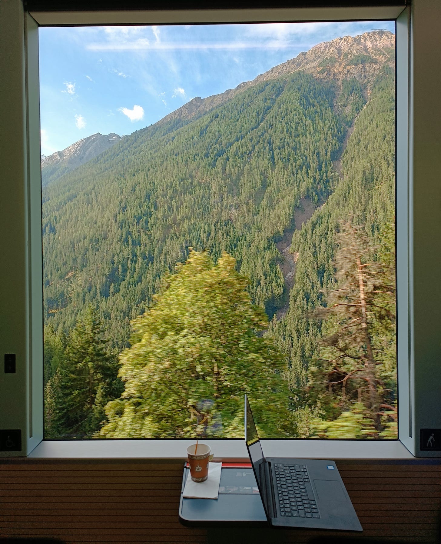 On the Swiss Bernina Express