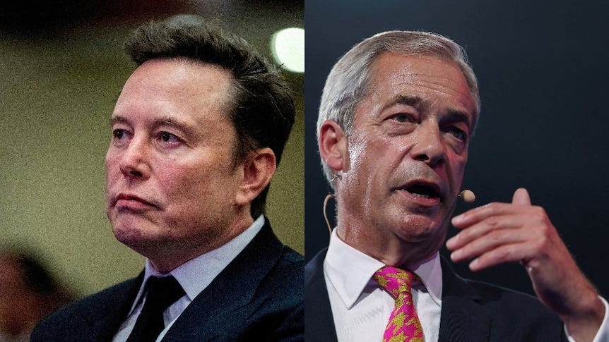 Elon Musk calls for Reform UK leader Nigel Farage to quit - ABC News