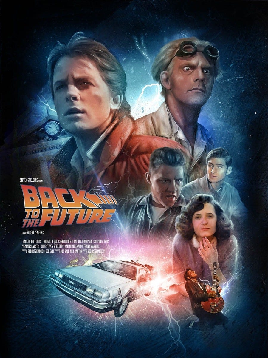 80s Sci Fi Classic Back to The Future Part 1 Movie Poster Picture Photo 8x10