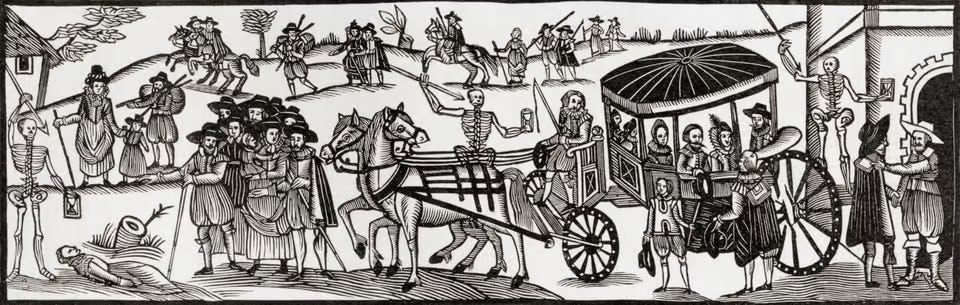 A black and white drawing of people in a carriage

AI-generated content may be incorrect.