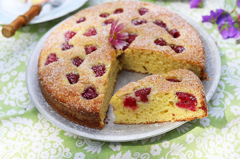 Fruit-Topped Lemon Ricotta Snack Cake, Cook the Vineyard