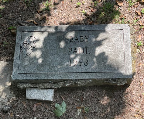 gravestones, statues