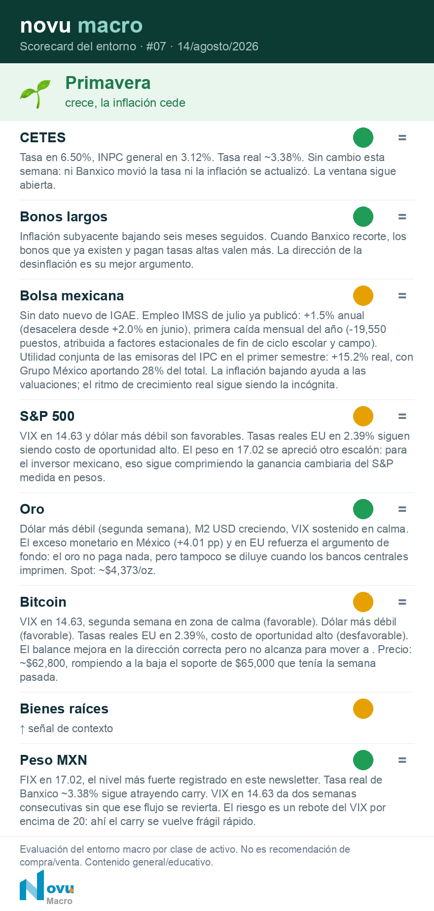 Scorecard del entorno · #07