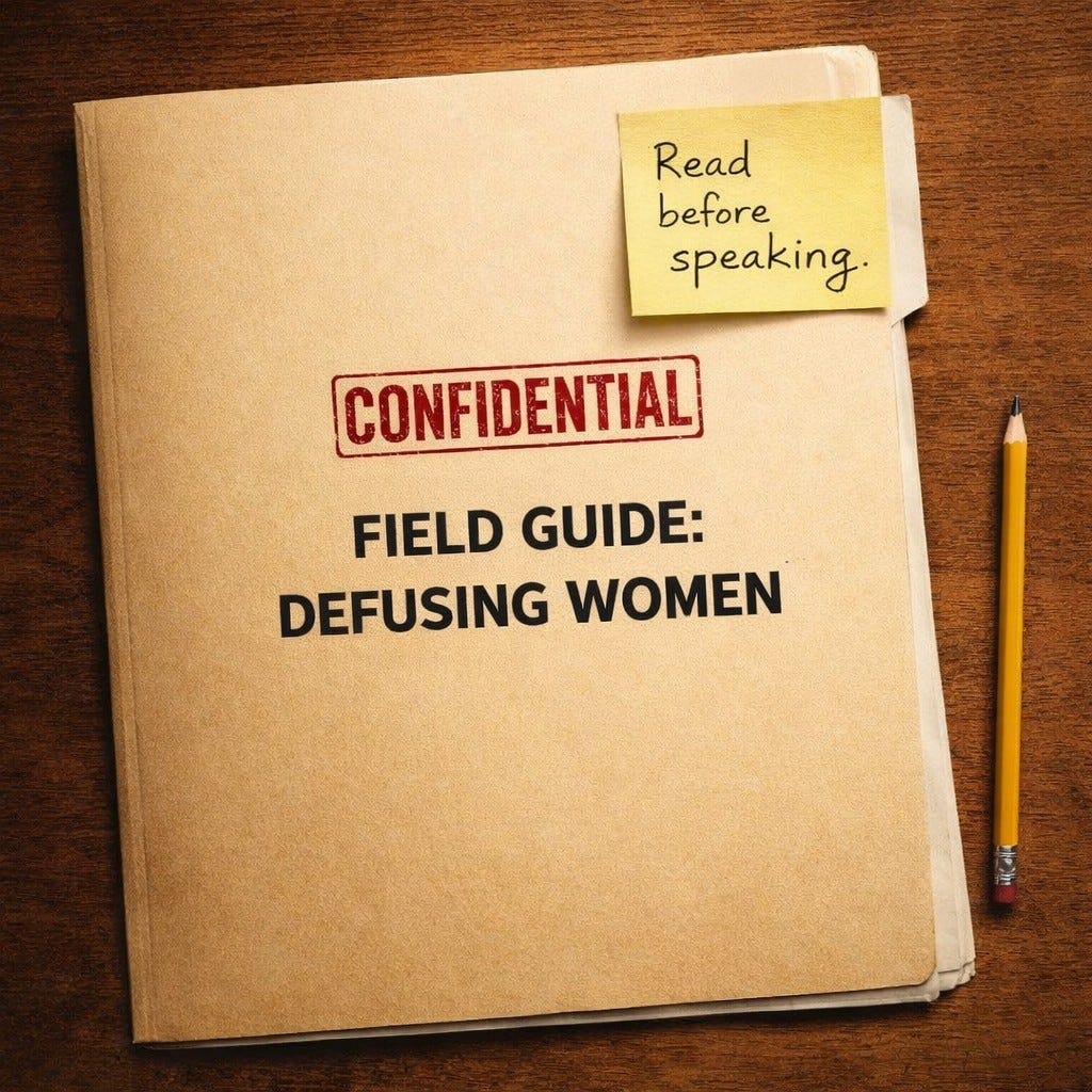 Defusing List A FIELD GUIDE TO DEFUSING WOMEN: A TRAINING MANUAL FOR MEN