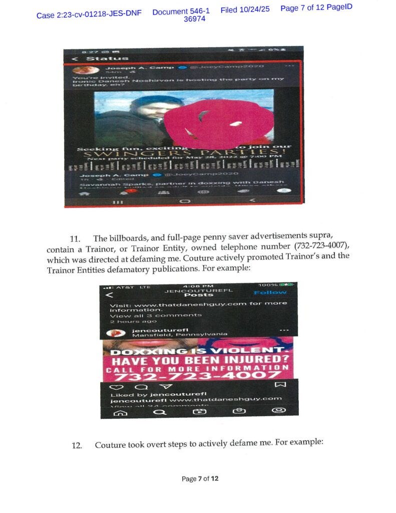 Danesh Dishonest Affidavit 7