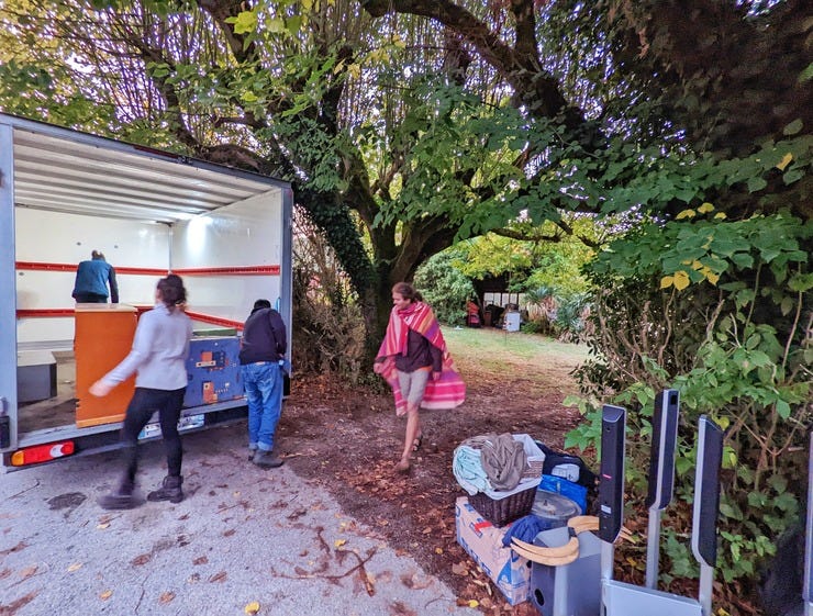 Déménagement en cours. Le camion était plein à craquer.