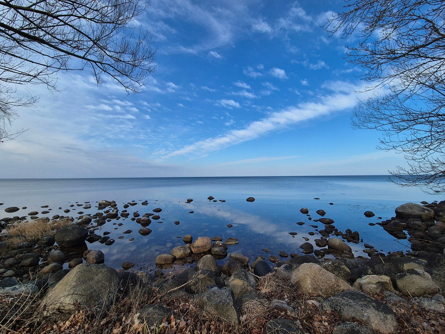 The beach outside of Kivik, Sweden The beach outside of Kivik, Sweden