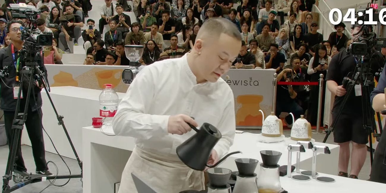 Just now, Peng Jinyang, founder of best-selling coffee bean brand on Taobao, wins 2025 World Brewers Cup Championship