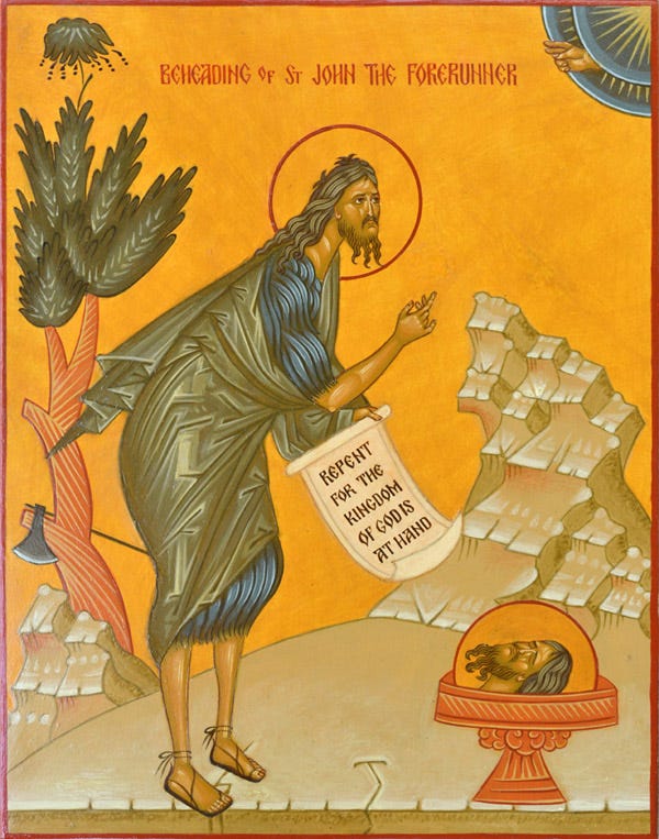 John The Baptist In Prison Icon
