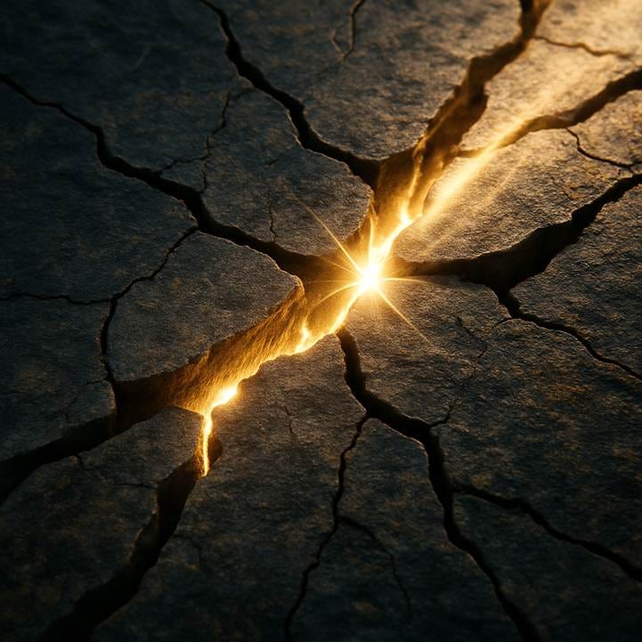 A crack in the ground
AI-generated content may be incorrect. A crack in the ground
AI-generated content may be incorrect.