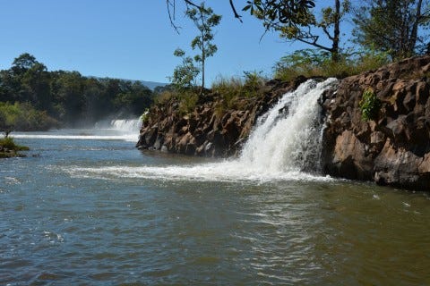 Multiple falls at Tad Houa Khon. Photo: Cindy Fan Multiple falls at Tad Houa Khon. Photo: Cindy Fan