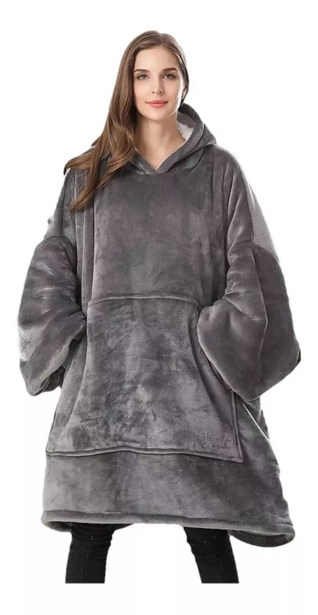 Sudadera Cobija Hoodie Con Capuch Afelpada Calientita Suave 
