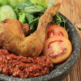 Ayam Penyet - SMASHINGLY delicious fried chicken