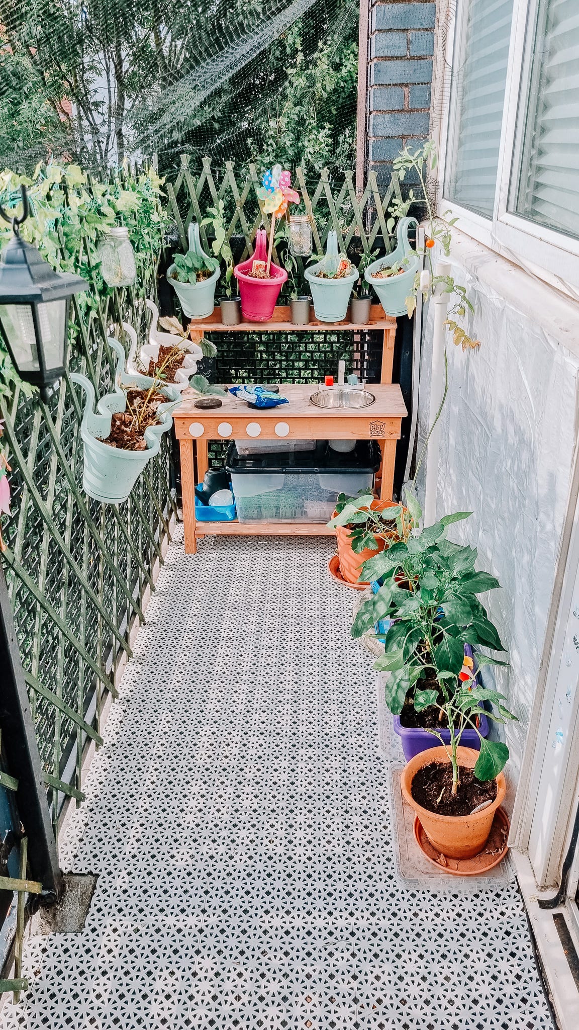 Balcony garden apartment living