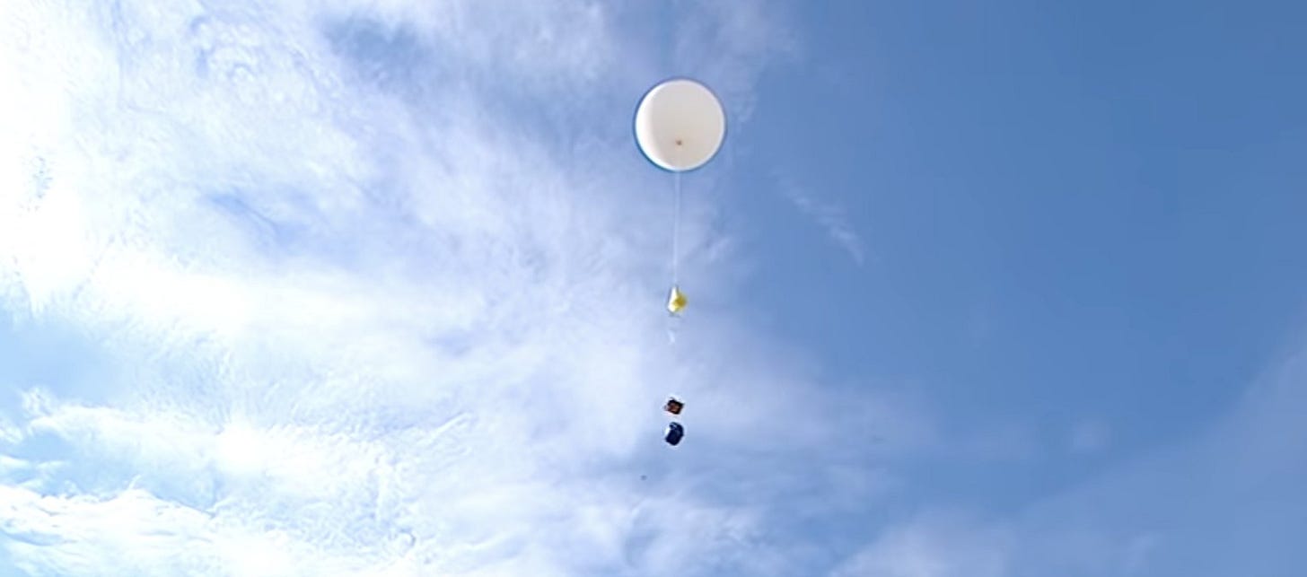 weather balloon launching weather balloon launching