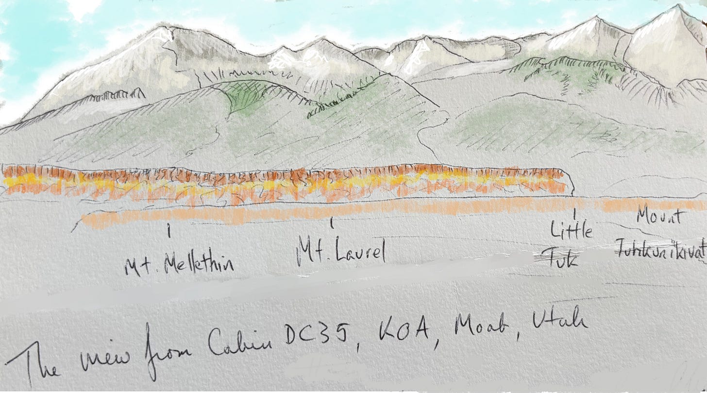 the mountains above moab