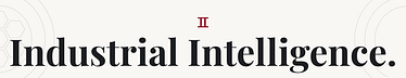Industrial Intelligence 