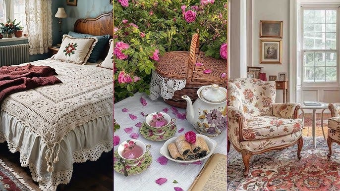Grannychic style: Grandmacore Aesthetic Home Inspiration with Vintage  Countryside Elegance🌷✨️