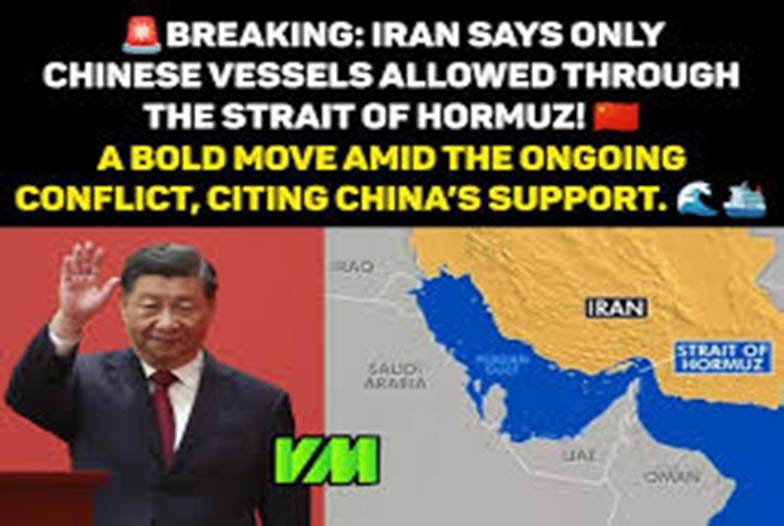 🌊🚢 Iran opens Strait of Hormuz… but ONLY for China! 🇨🇳 A historic move amid the ongoing conflict — loyalty pays off. Global shipping & oil markets in shock! ⚡💰 #StraitOfHormuz #IranChina # 🌊🚢 Iran opens Strait of Hormuz… but ONLY for China! 🇨🇳 A historic move amid the ongoing conflict — loyalty pays off. Global shipping & oil markets in shock! ⚡💰 #StraitOfHormuz #IranChina #