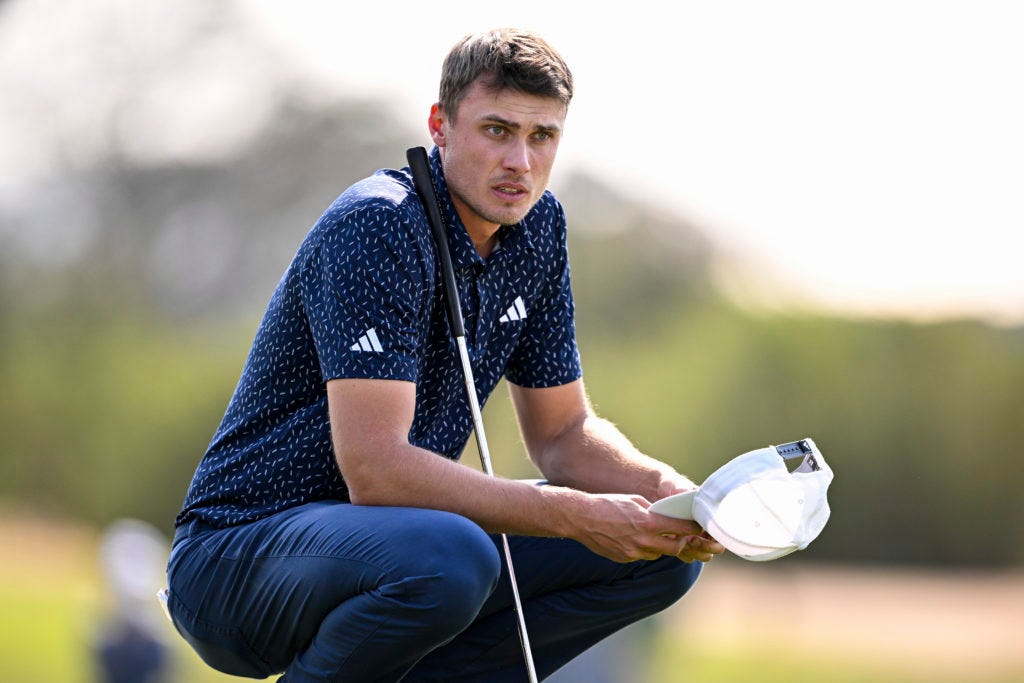Ludvig Aberg reacts to his performance at the Farmers Insurance Open as  sickness hampers his hopes of winning