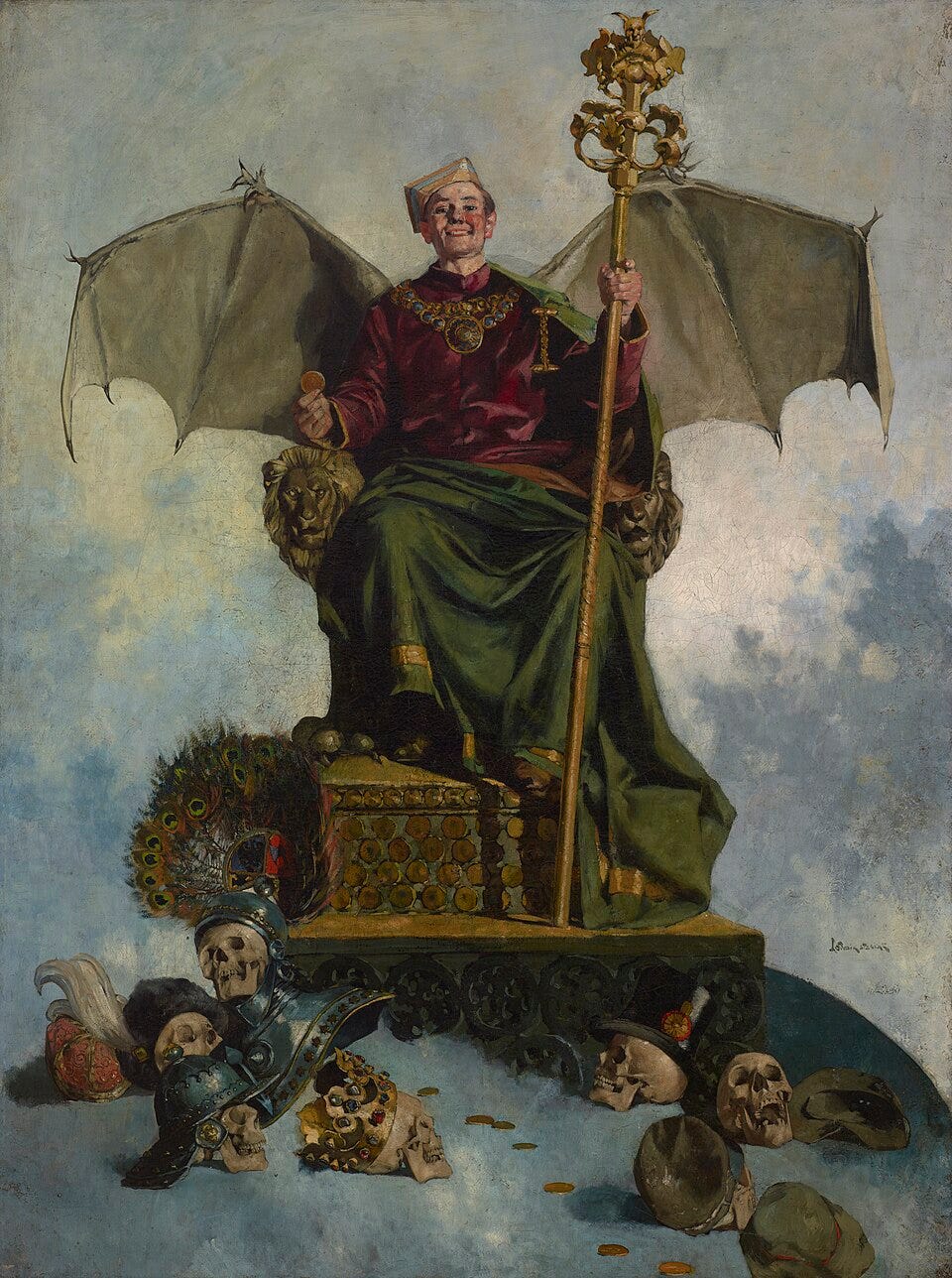 File:Stasiak, Ludwik (1858-1924) - Alegory of Satan (Lord of the World) -  MNK II-b-3252 - National Museum Kraków.jpg - Wikimedia Commons
