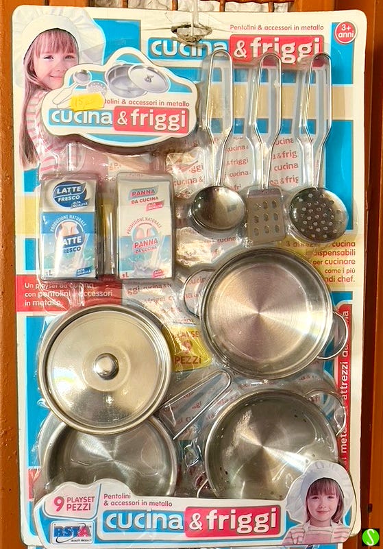 photo of kid's cooking and frying set