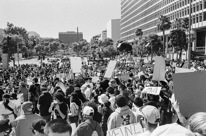 Images from Kids In Cages Protest 2020 from Los Angeles City Hall.