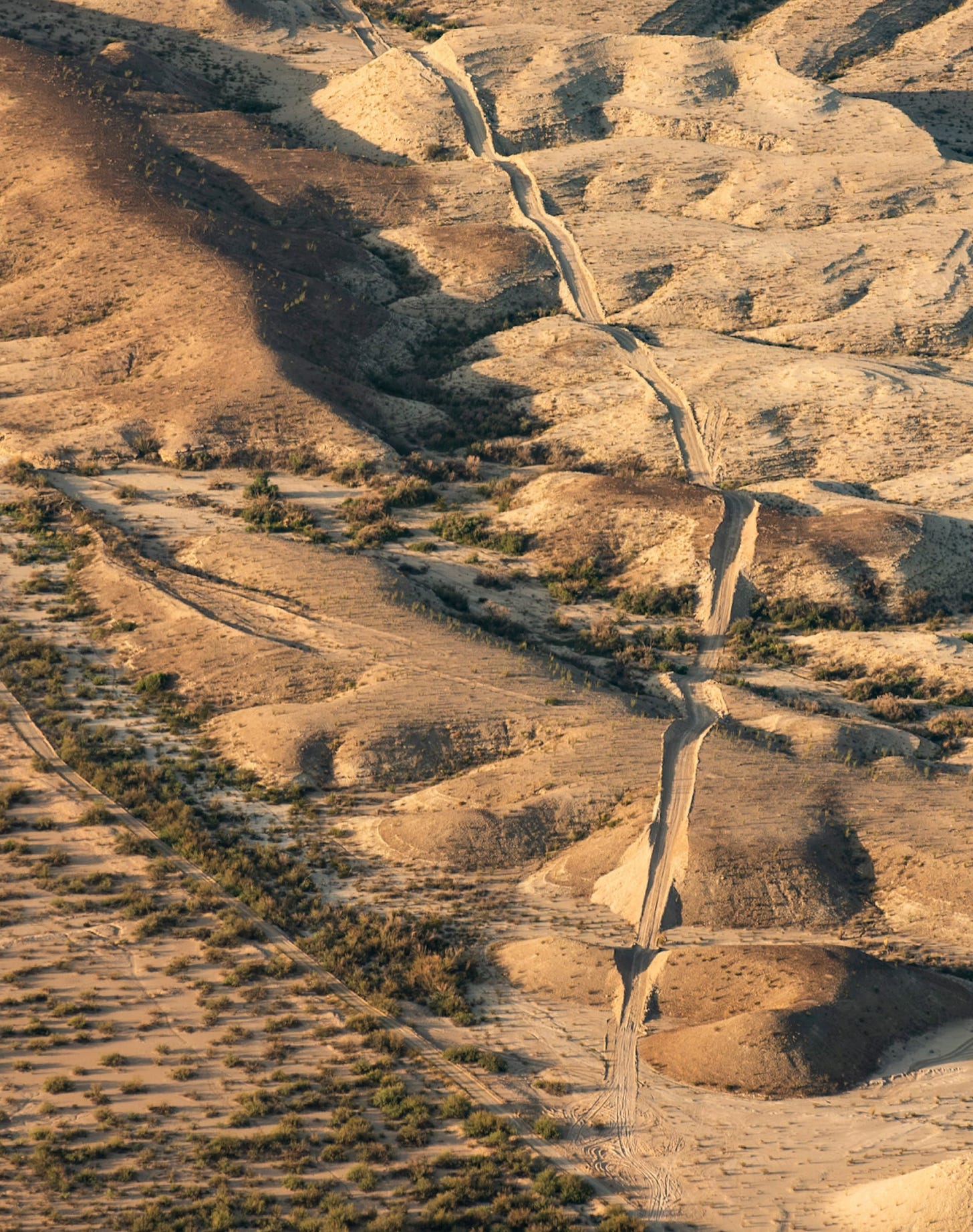 Earth-moving equipment has deeply scarred the landscape near the Solis Takeout and Primitive Campground  in Big Bend National Park (Photo by Natalie Newman)