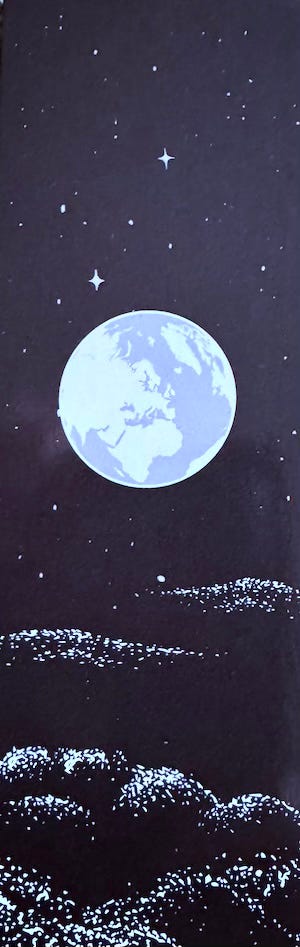 Full Buck Moon bookmark