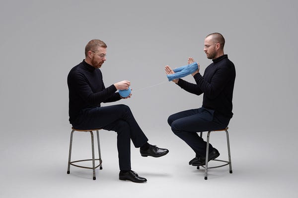 lernert & sander transform high end knitted garments into balls of yarn #undone