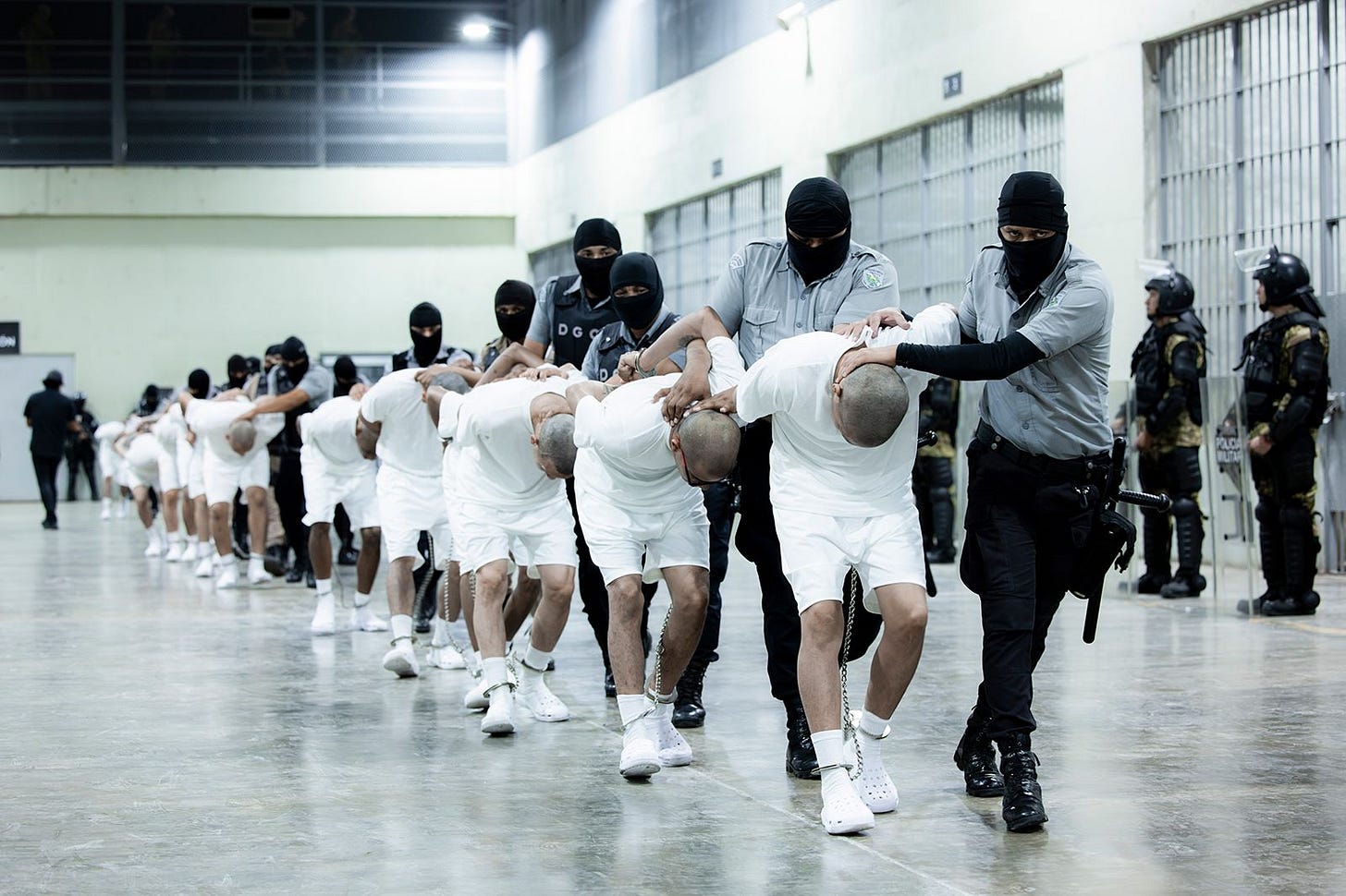 Inside El Salvador’s prison holding Venezuelans deported from US Inside El Salvador’s prison holding Venezuelans deported from US