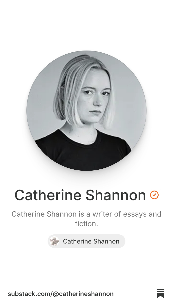 Catherine Shannon | Substack