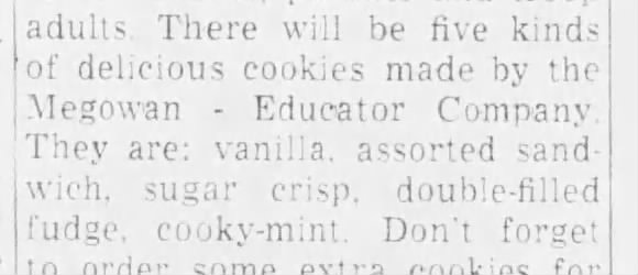 Megowan Educator Girl Scout cookies