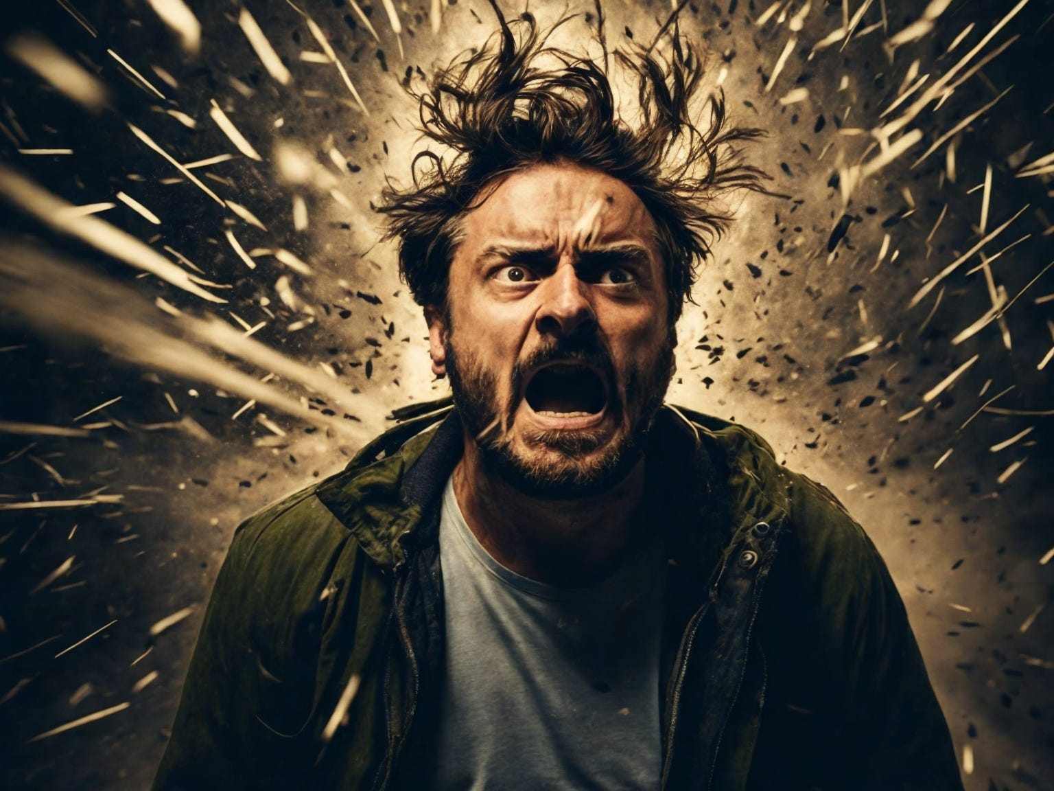 Man Going Crazy Because Of Loud Noises