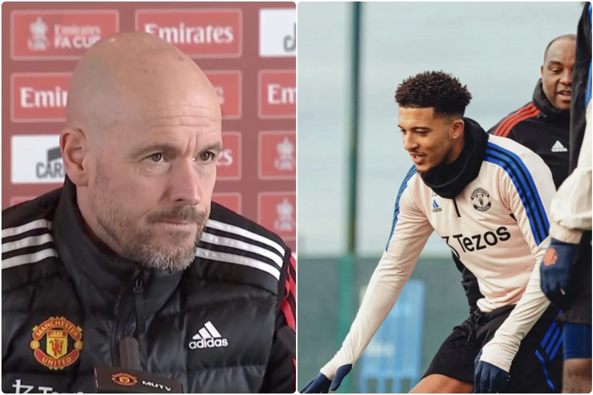 Jadon Sancho Erik ten Hag Man United Borussia Dortmund