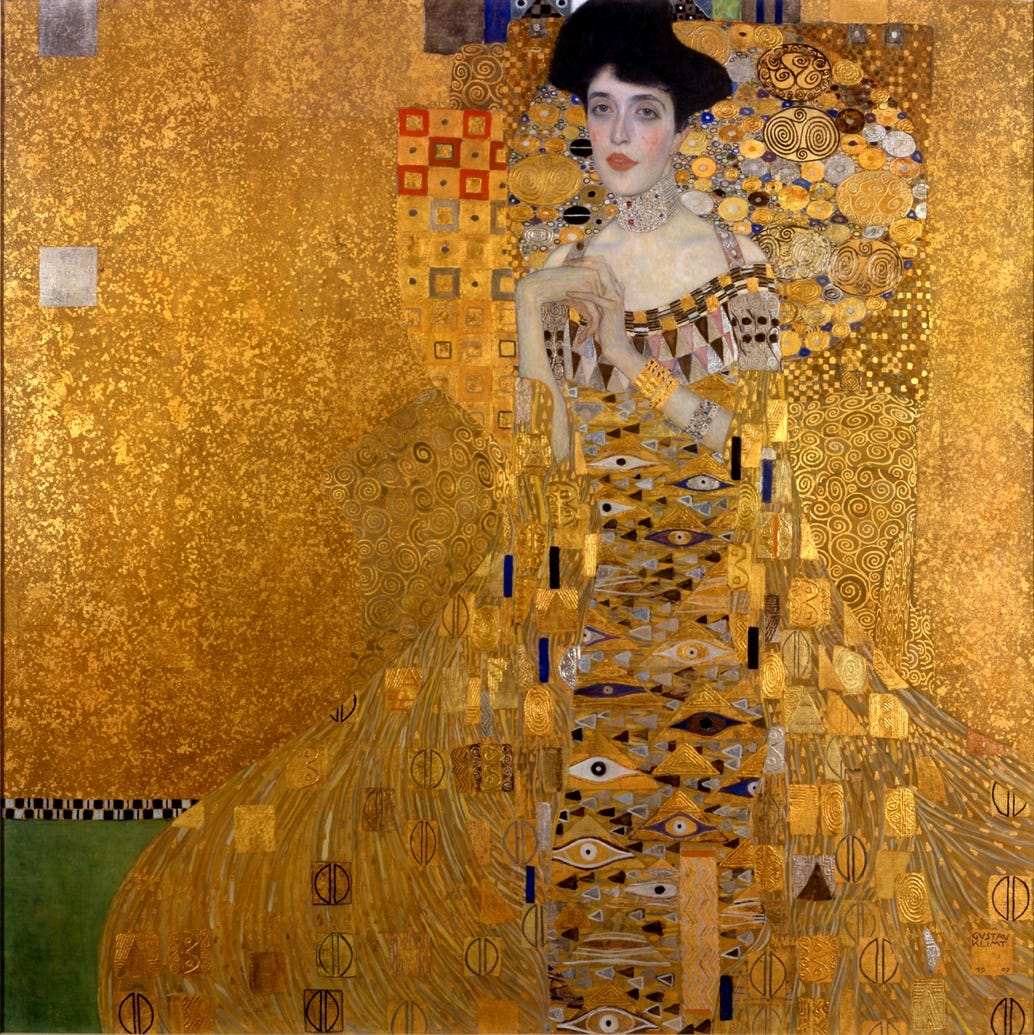 A painting of a person in a long dress

Description automatically generated