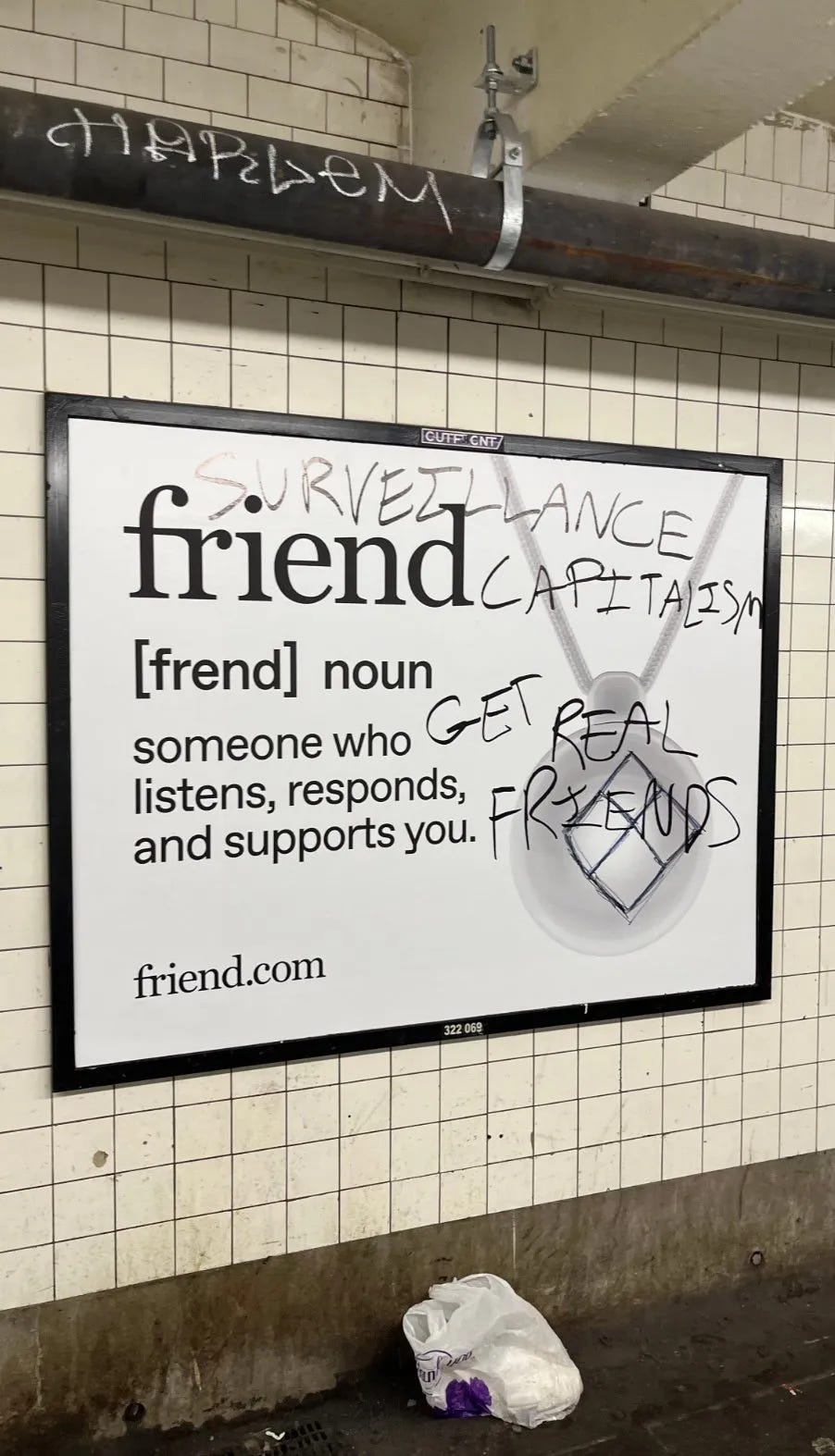 Friend subway ads in New York Friend subway ads in New York