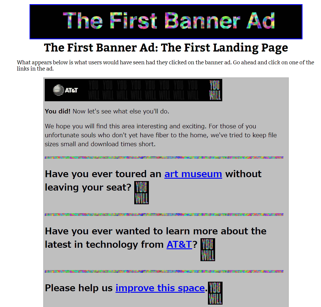 What was the “world's first banner ad” that appeared 25 years ago? -  GIGAZINE