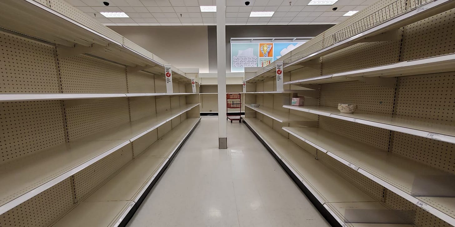 Empty Store Shelves