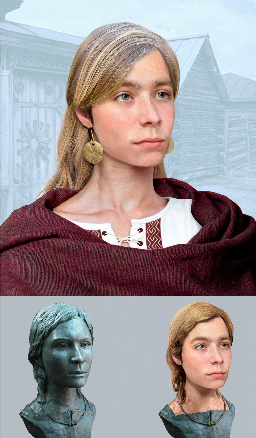 r/AgeofBronze - Historical reconstruction of the girl's face based on the skull | southern Urals, Russia, Chelyabinsk region, burial ground Kizilsky I | Sintashta archaeological culture | Bronze Age, 21st–18th century BCE | more in 1 comment