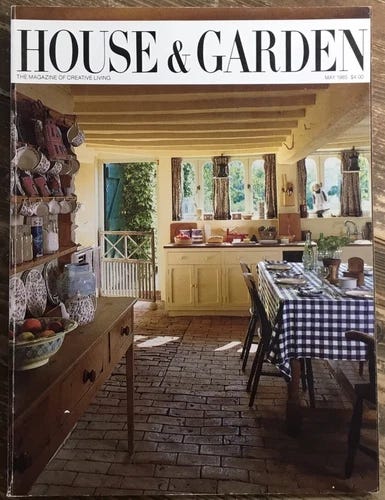 House & Garden Magazine May 1985 Vintage Ads Home Decor Cottagecore Design - Picture 1 of 3