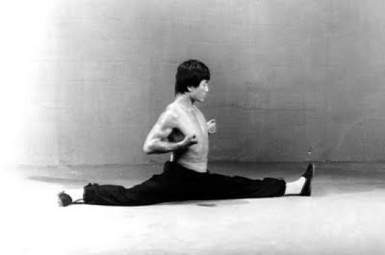 Image result for bruce lee splits