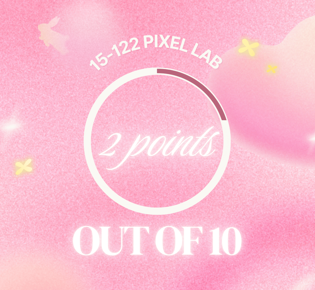 pink Canva-created grade indicator for 15-122 Pixel lab assignment