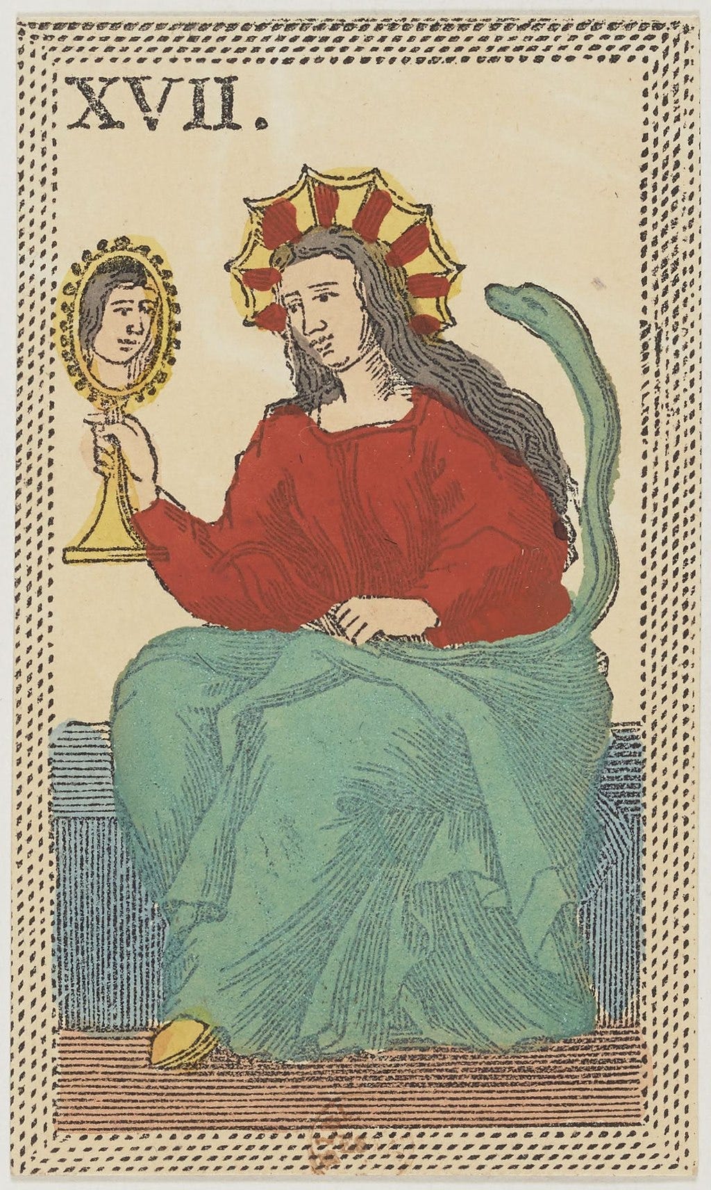 Minchiate card deck - Florence - 1860-1890 - Trumps - 17 - La Prudenza.jpg