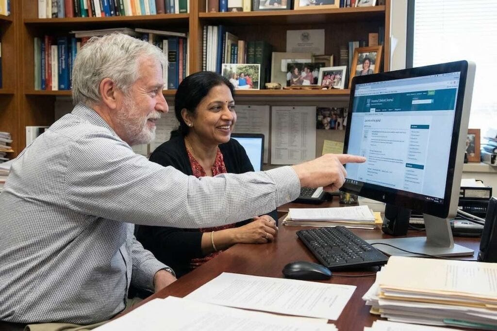 AI search for academic journals