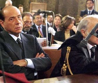 Italian Prime Minister Silvio Berlusconi once again got off easy -- this time he was found not-guilty on charges of bribing judges. More legal problems lie ahead.